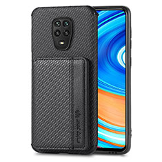 Ultra-thin Silicone Gel Soft Case Cover with Magnetic S01D for Xiaomi Poco M2 Pro Black