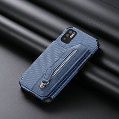 Ultra-thin Silicone Gel Soft Case Cover with Magnetic S01D for Xiaomi POCO M3 Pro 5G Blue