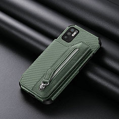 Ultra-thin Silicone Gel Soft Case Cover with Magnetic S01D for Xiaomi POCO M3 Pro 5G Green