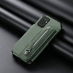 Ultra-thin Silicone Gel Soft Case Cover with Magnetic S01D for Xiaomi Redmi Note 10 Pro 4G Green