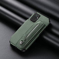 Ultra-thin Silicone Gel Soft Case Cover with Magnetic S01D for Xiaomi Redmi Note 10 Pro Max Green