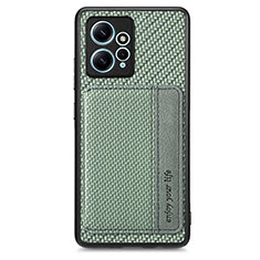 Ultra-thin Silicone Gel Soft Case Cover with Magnetic S01D for Xiaomi Redmi Note 12 4G Green