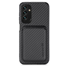 Ultra-thin Silicone Gel Soft Case Cover with Magnetic S02D for Samsung Galaxy A04s Black