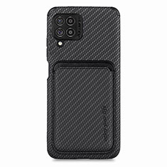 Ultra-thin Silicone Gel Soft Case Cover with Magnetic S02D for Samsung Galaxy M62 4G Black