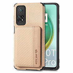 Ultra-thin Silicone Gel Soft Case Cover with Magnetic S02D for Xiaomi Redmi K30S 5G Gold