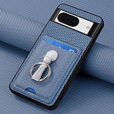 Ultra-thin Silicone Gel Soft Case Cover with Magnetic S03D for Google Pixel 8 5G Blue