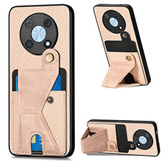 Ultra-thin Silicone Gel Soft Case Cover with Magnetic S03D for Huawei Enjoy 50 Pro Gold