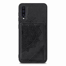 Ultra-thin Silicone Gel Soft Case Cover with Magnetic S03D for Samsung Galaxy A30S Black