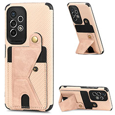 Ultra-thin Silicone Gel Soft Case Cover with Magnetic S03D for Samsung Galaxy A53 5G Gold
