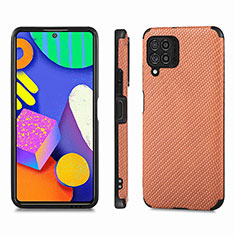 Ultra-thin Silicone Gel Soft Case Cover with Magnetic S03D for Samsung Galaxy M62 4G Brown