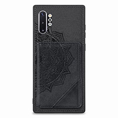 Ultra-thin Silicone Gel Soft Case Cover with Magnetic S03D for Samsung Galaxy Note 10 Plus 5G Black