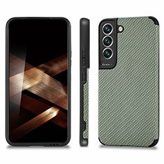 Ultra-thin Silicone Gel Soft Case Cover with Magnetic S03D for Samsung Galaxy S24 5G Green