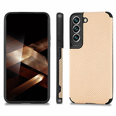 Ultra-thin Silicone Gel Soft Case Cover with Magnetic S03D for Samsung Galaxy S24 Plus 5G Gold