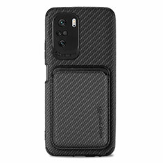 Ultra-thin Silicone Gel Soft Case Cover with Magnetic S03D for Xiaomi Mi 11X 5G Black