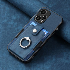 Ultra-thin Silicone Gel Soft Case Cover with Magnetic S03D for Xiaomi Poco F5 5G Blue