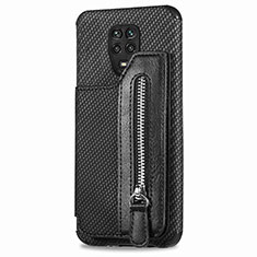 Ultra-thin Silicone Gel Soft Case Cover with Magnetic S03D for Xiaomi Poco M2 Pro Black