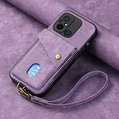 Ultra-thin Silicone Gel Soft Case Cover with Magnetic S03D for Xiaomi Redmi 11A 4G Purple
