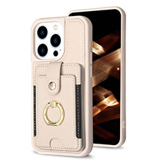 Ultra-thin Silicone Gel Soft Case Cover with Magnetic S04D for Apple iPhone 13 Pro Max Gold