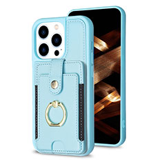 Ultra-thin Silicone Gel Soft Case Cover with Magnetic S04D for Apple iPhone 16 Pro Sky Blue