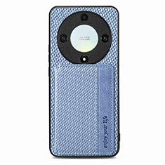 Ultra-thin Silicone Gel Soft Case Cover with Magnetic S04D for Huawei Honor Magic5 Lite 5G Blue