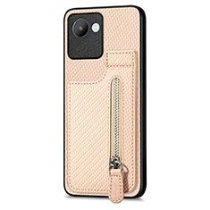 Ultra-thin Silicone Gel Soft Case Cover with Magnetic S04D for Realme C30 Gold