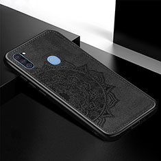 Ultra-thin Silicone Gel Soft Case Cover with Magnetic S04D for Samsung Galaxy A11 Black