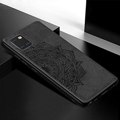 Ultra-thin Silicone Gel Soft Case Cover with Magnetic S04D for Samsung Galaxy A81 Black