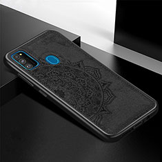 Ultra-thin Silicone Gel Soft Case Cover with Magnetic S04D for Samsung Galaxy M30s Black