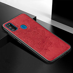 Ultra-thin Silicone Gel Soft Case Cover with Magnetic S04D for Samsung Galaxy M30s Red