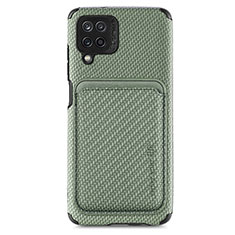 Ultra-thin Silicone Gel Soft Case Cover with Magnetic S05D for Samsung Galaxy A22 4G Green