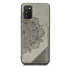 Ultra-thin Silicone Gel Soft Case Cover with Magnetic S05D for Samsung Galaxy F02S SM-E025F Gray