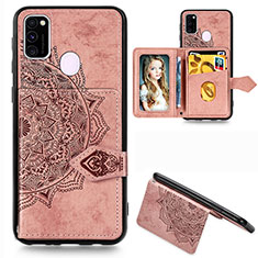 Ultra-thin Silicone Gel Soft Case Cover with Magnetic S05D for Samsung Galaxy M30s Rose Gold