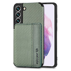 Ultra-thin Silicone Gel Soft Case Cover with Magnetic S05D for Samsung Galaxy S21 5G Green