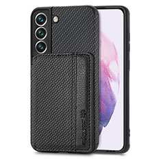 Ultra-thin Silicone Gel Soft Case Cover with Magnetic S05D for Samsung Galaxy S21 FE 5G Black