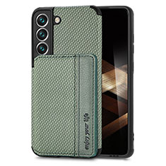 Ultra-thin Silicone Gel Soft Case Cover with Magnetic S05D for Samsung Galaxy S24 5G Green