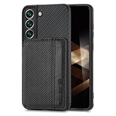 Ultra-thin Silicone Gel Soft Case Cover with Magnetic S05D for Samsung Galaxy S25 5G Black