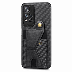 Ultra-thin Silicone Gel Soft Case Cover with Magnetic S05D for Xiaomi Mi 11i 5G (2022) Black