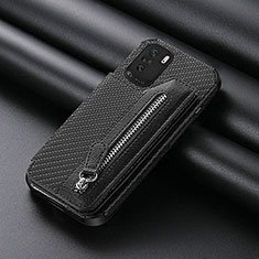 Ultra-thin Silicone Gel Soft Case Cover with Magnetic S05D for Xiaomi Redmi K40 5G Black