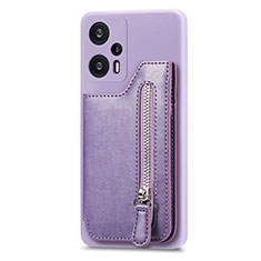 Ultra-thin Silicone Gel Soft Case Cover with Magnetic S05D for Xiaomi Redmi Note 12 Turbo 5G Purple