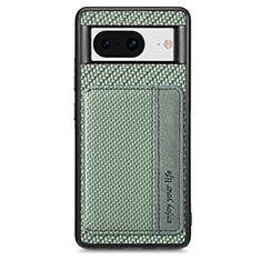 Ultra-thin Silicone Gel Soft Case Cover with Magnetic S07D for Google Pixel 8 5G Green