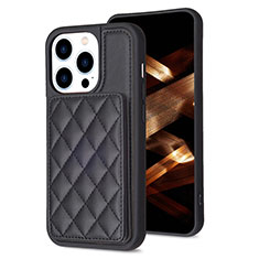 Ultra-thin Silicone Gel Soft Case Cover with Magnetic S10D for Apple iPhone 13 Pro Black