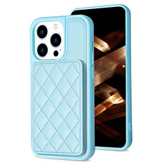 Ultra-thin Silicone Gel Soft Case Cover with Magnetic S10D for Apple iPhone 16 Pro Max Sky Blue