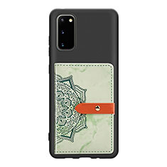 Ultra-thin Silicone Gel Soft Case Cover with Magnetic S10D for Samsung Galaxy S20 Green