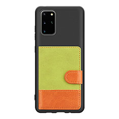 Ultra-thin Silicone Gel Soft Case Cover with Magnetic S10D for Samsung Galaxy S20 Plus Green