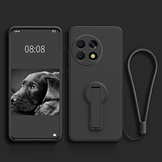 Ultra-thin Silicone Gel Soft Case Cover with Stand for OnePlus 11 5G Black