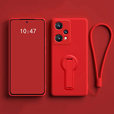 Ultra-thin Silicone Gel Soft Case Cover with Stand for OnePlus Nord CE 2 Lite 5G Red