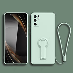 Ultra-thin Silicone Gel Soft Case Cover with Stand for Xiaomi POCO M3 Pro 5G Matcha Green