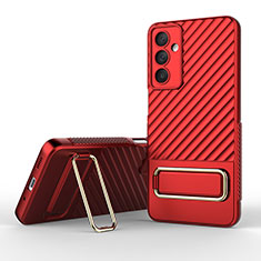 Ultra-thin Silicone Gel Soft Case Cover with Stand KC1 for Samsung Galaxy M54 5G Red