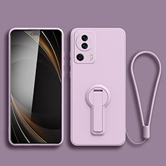 Ultra-thin Silicone Gel Soft Case Cover with Stand S01 for Xiaomi Mi 12 Lite NE 5G Clove Purple