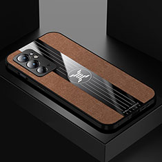 Ultra-thin Silicone Gel Soft Case Cover X01L for OnePlus 9RT 5G Brown